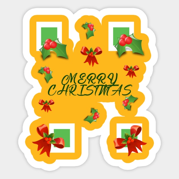 Merry Christmas Sticker by pengulous